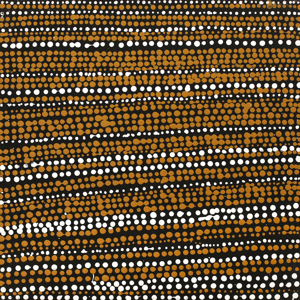 Aboriginal Art by Sabrina Napangardi Granites, Mina Mina Jukurrpa (Mina Mina Dreaming), 30x30cm - ART ARK®