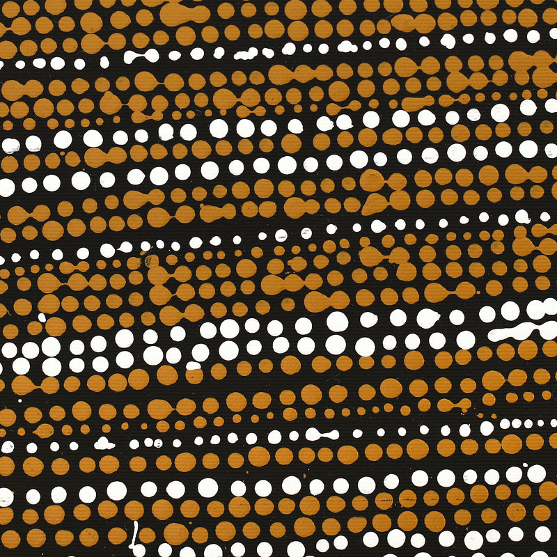 Aboriginal Artwork by Sabrina Napangardi Granites, Mina Mina Jukurrpa (Mina Mina Dreaming), 30x30cm