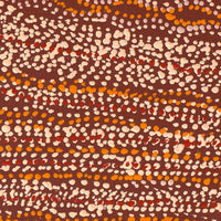 Aboriginal Artwork by Sabrina Nangala Robertson, Ngapa Jukurrpa (Water Dreaming) - Pirlinyarnu, 152x61cm