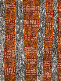 Aboriginal Artwork by Sabrina Nangala Robertson, Ngapa Jukurrpa (Water Dreaming) - Pirlinyarnu, 61x46cm