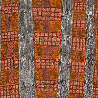 Aboriginal Artwork by Sabrina Nangala Robertson, Ngapa Jukurrpa (Water Dreaming) - Pirlinyarnu, 61x46cm