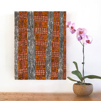 Aboriginal Artwork by Sabrina Nangala Robertson, Ngapa Jukurrpa (Water Dreaming) - Pirlinyarnu, 61x46cm