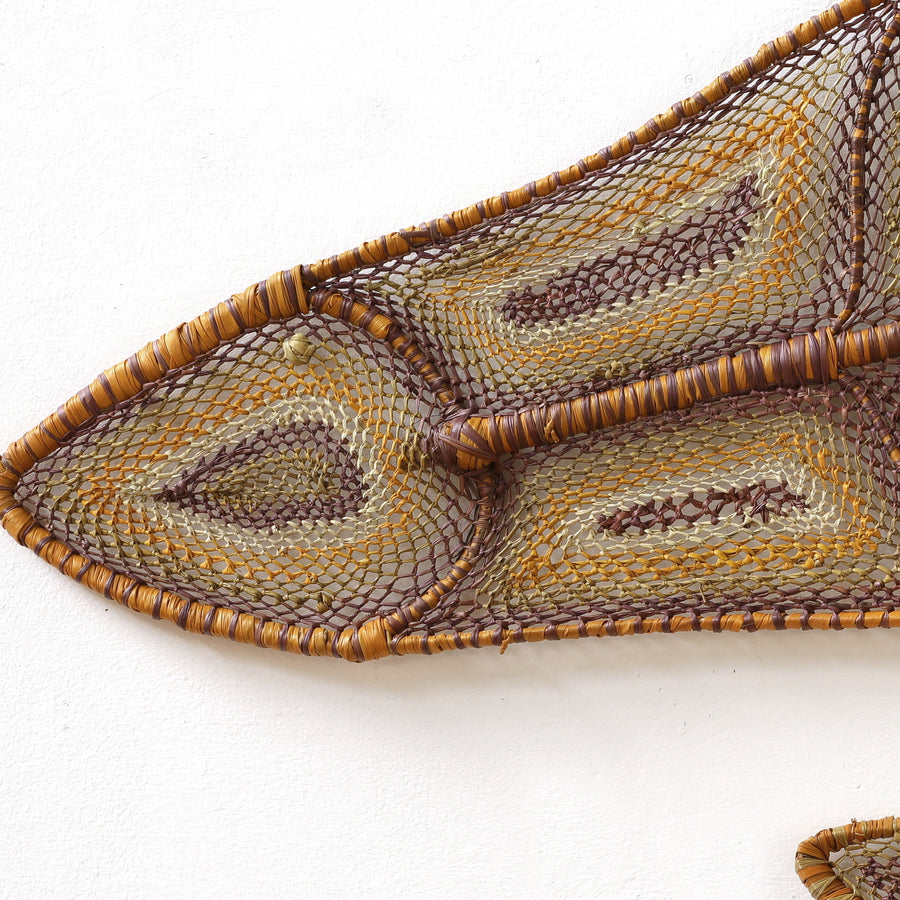 Aboriginal Artwork by Samantha Malkudja, Birlmu or Namarnkorl (Barramundi), Pair