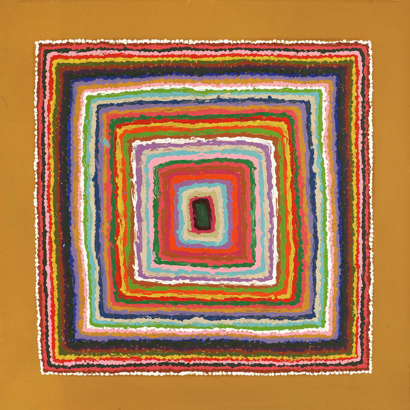 Aboriginal Artwork by Samuel Miller, Ngayuku Ngurra, 61x61cm