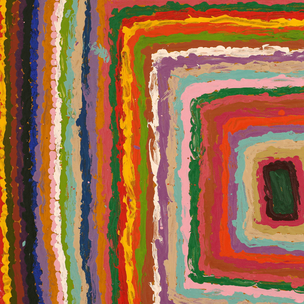 Aboriginal Artwork by Samuel Miller, Ngayuku Ngurra, 61x61cm