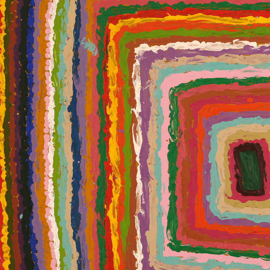 Aboriginal Artwork by Samuel Miller, Ngayuku Ngurra, 61x61cm