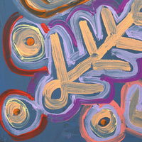 Aboriginal Artwork by Saraeva Napangardi Marshall, Mina Mina Dreaming - Ngalyipi, 30x30cm