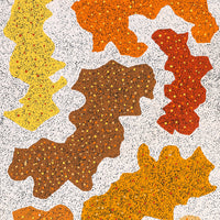 Aboriginal Artwork by Sarah-Jane Nampijinpa Singleton, Yankirri Jukurrpa (Emu Dreaming) - Ngarlikirlangu, 152x61cm
