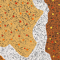 Aboriginal Artwork by Sarah-Jane Nampijinpa Singleton, Yankirri Jukurrpa (Emu Dreaming) - Ngarlikirlangu, 152x61cm