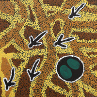 Sarah-Jane Nampijinpa Singleton, Yankirri Jukurrpa (Emu Dreaming) - Ngarlikurlangu, 30x30cm