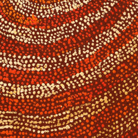 Aboriginal Artwork by Sarah Napurrurla Leo, Ngapa Jukurrpa (Water Dreaming) - Puyurru, 76x61cm