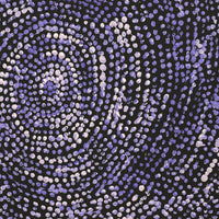 Aboriginal Artwork by Sarah Napurrurla Leo, Ngapa Jukurrpa (Water Dreaming) - Puyurru, 30x30cm