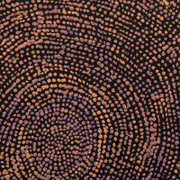 Aboriginal Artwork by Sarah Napurrurla Leo, Ngapa Jukurrpa (Water Dreaming) - Puyurru, 30x30cm
