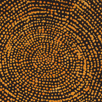 Aboriginal Artwork by Sarah Napurrurla Leo, Ngapa Jukurrpa (Water Dreaming) - Puyurru, 30x30cm