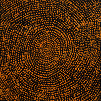 Aboriginal Artwork by Sarah Napurrurla Leo, Ngapa Jukurrpa (Water Dreaming) - Puyurru, 30x30cm