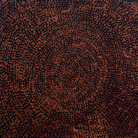 Aboriginal Artwork by Sarah Napurrurla Leo, Ngapa Jukurrpa (Water Dreaming) - Puyurru, 30x30cm