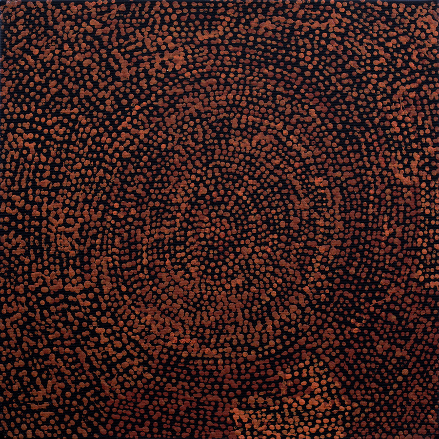 Aboriginal Artwork by Sarah Napurrurla Leo, Ngapa Jukurrpa (Water Dreaming) - Puyurru, 30x30cm