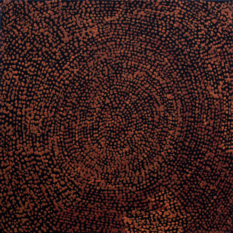 Aboriginal Artwork by Sarah Napurrurla Leo, Ngapa Jukurrpa (Water Dreaming) - Puyurru, 30x30cm