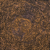 Aboriginal Artwork by Sarah Napurrurla Leo, Ngapa Jukurrpa (Water Dreaming) - Puyurru, 30x30cm