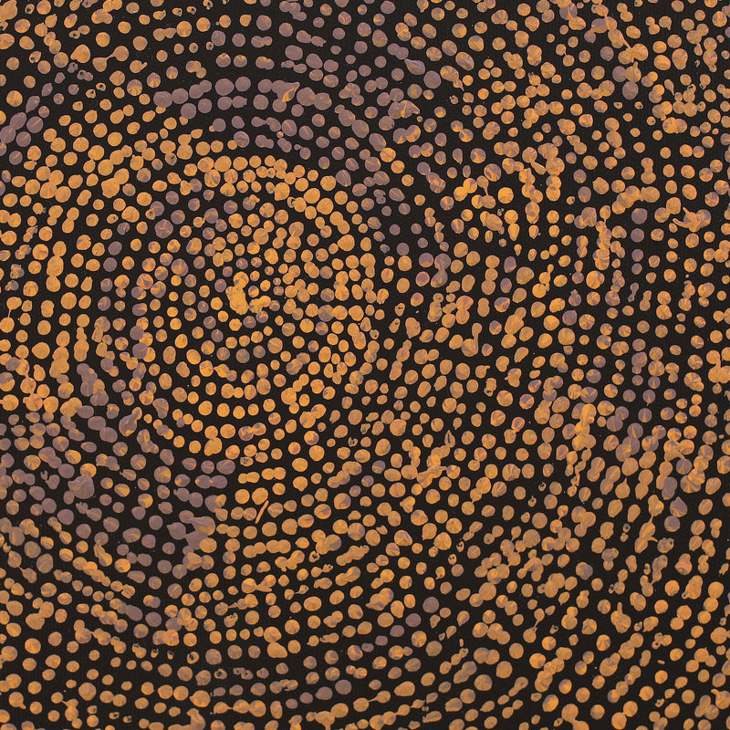 Aboriginal Artwork by Sarah Napurrurla Leo, Ngapa Jukurrpa (Water Dreaming) - Puyurru, 30x30cm