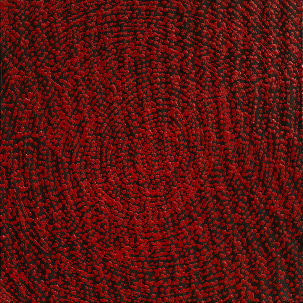 Aboriginal Artwork by Sarah Napurrurla Leo, Ngapa Jukurrpa (Water Dreaming) - Puyurru, 30x30cm