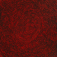 Aboriginal Artwork by Sarah Napurrurla Leo, Ngapa Jukurrpa (Water Dreaming) - Puyurru, 30x30cm