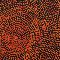 Aboriginal Artwork by Sarah Napurrurla Leo, Ngapa Jukurrpa (Water Dreaming) - Puyurru, 30x30cm