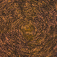 Aboriginal Artwork by Sarah Napurrurla Leo, Ngapa Jukurrpa (Water Dreaming) - Puyurru, 30x30cm
