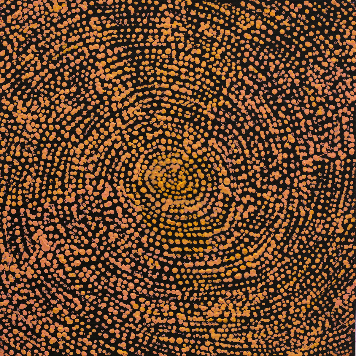 Aboriginal Art by Sarah Napurrurla Leo, Ngapa Jukurrpa (Water Dreaming) - Puyurru, 30x30cm - ART ARK®