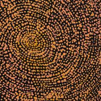 Aboriginal Artwork by Sarah Napurrurla Leo, Ngapa Jukurrpa (Water Dreaming) - Puyurru, 30x30cm