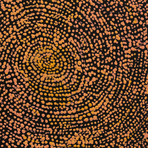 Aboriginal Art by Sarah Napurrurla Leo, Ngapa Jukurrpa (Water Dreaming) - Puyurru, 30x30cm - ART ARK®