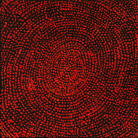 Aboriginal Artwork by Sarah Napurrurla Leo, Ngapa Jukurrpa (Water Dreaming) - Puyurru, 30x30cm