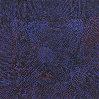 Sarah Napurrurla Leo, Ngapa Jukurrpa (Water Dreaming) - Puyurru, 46x46cm