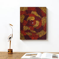 Aboriginal Artwork by Sarah Napurrurla Leo, Ngapa Jukurrpa (Water Dreaming) - Puyurru, 50x40cm