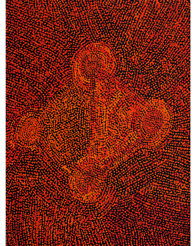 Sarah Napurrurla Leo, Ngapa Jukurrpa (Water Dreaming) - Puyurru, 61x46cm
