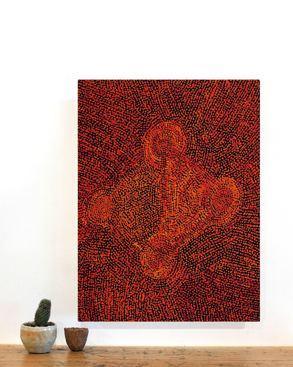 Sarah Napurrurla Leo, Ngapa Jukurrpa (Water Dreaming) - Puyurru, 61x46cm