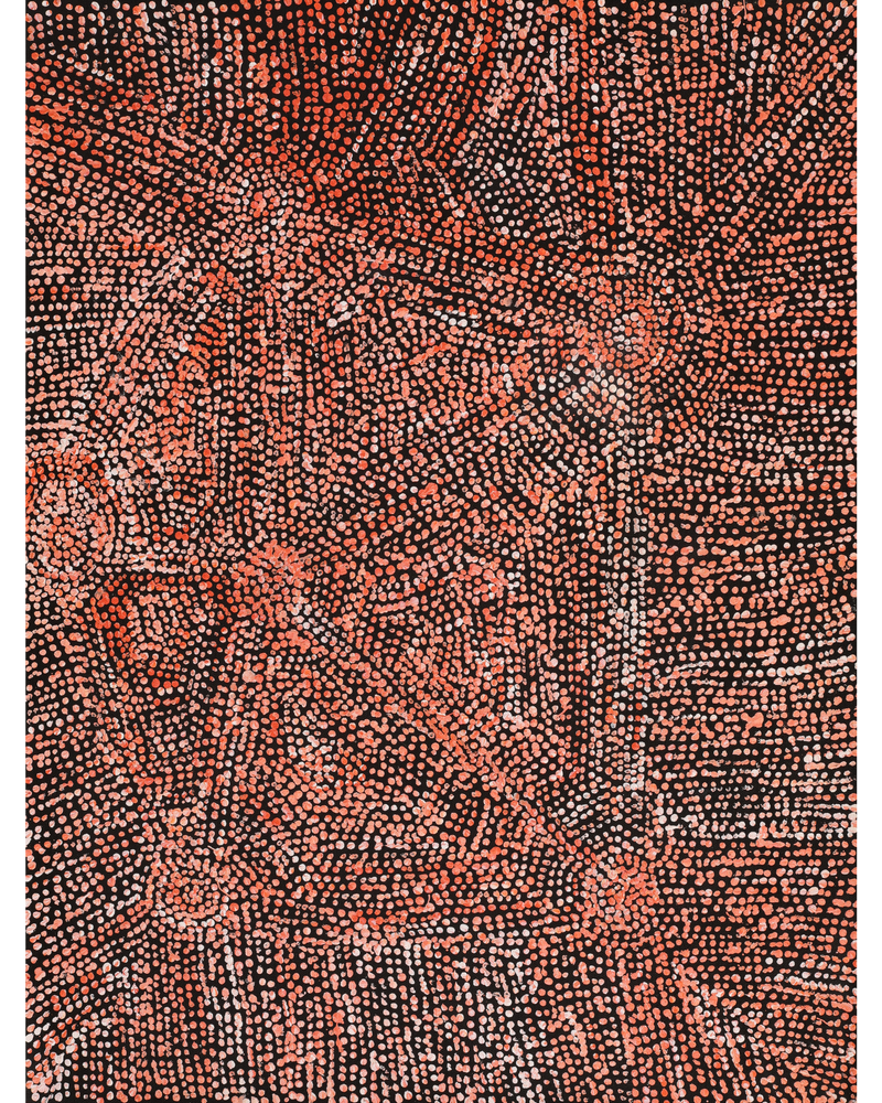 Aboriginal Artwork by Sarah Napurrurla Leo, Ngapa Jukurrpa (Water Dreaming) - Puyurru, 61x46cm