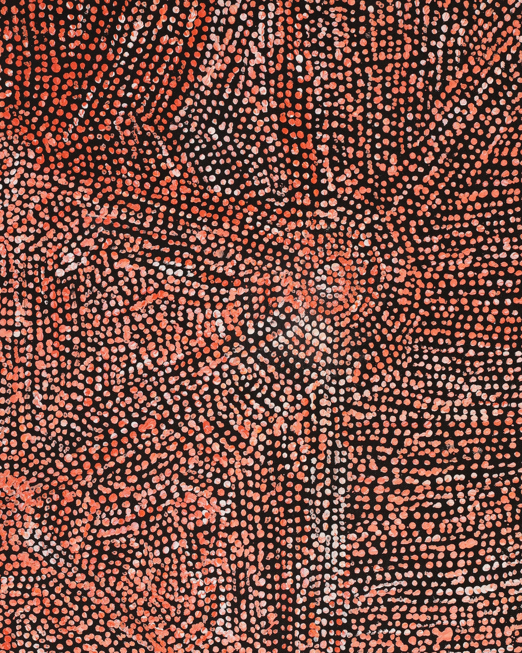 Aboriginal Artwork by Sarah Napurrurla Leo, Ngapa Jukurrpa (Water Dreaming) - Puyurru, 61x46cm