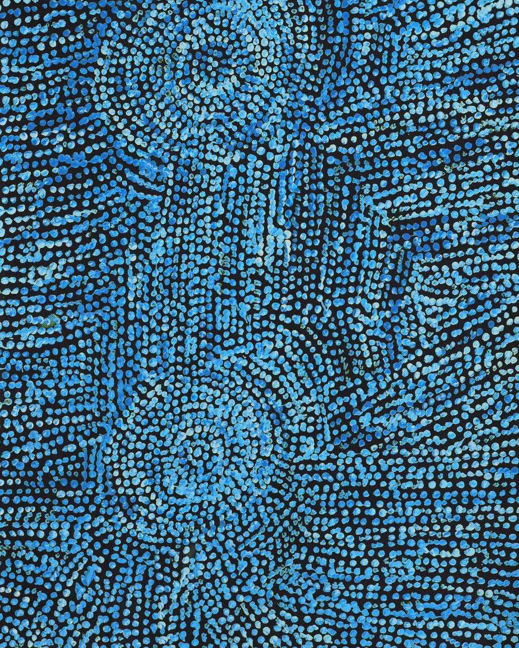 Aboriginal Artwork by Sarah Napurrurla Leo, Ngapa Jukurrpa (Water Dreaming) - Puyurru, 76x30cm