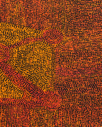 Aboriginal Artwork by Sarah Napurrurla Leo, Ngapa Jukurrpa (Water Dreaming) - Puyurru, 76x46cm