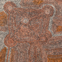 Aboriginal Artwork by Sarah Napurrurla Leo, Ngapa Jukurrpa (Water Dreaming) - Puyurru, 91x91cm
