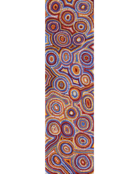 Aboriginal Artwork by Sarah Napaljarri Sims, Mina Mina Jukurrpa (Mina Mina Dreaming), 107x30cm