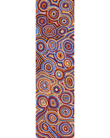 Aboriginal Artwork by Sarah Napaljarri Simms, Mina Mina Jukurrpa (Mina Mina Dreaming), 107x30cm