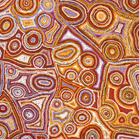 Aboriginal Artwork by Sarah Napaljarri Sims, Mina Mina Jukurrpa (Mina Mina Dreaming), 122x122cm