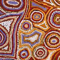 Aboriginal Artwork by Sarah Napaljarri Sims, Mina Mina Jukurrpa (Mina Mina Dreaming), 122x122cm