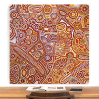 Aboriginal Artwork by Sarah Napaljarri Sims, Mina Mina Jukurrpa (Mina Mina Dreaming), 122x122cm