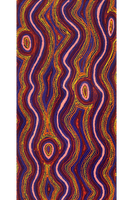 Aboriginal Art by Sarah Napaljarri Simms, Mina Mina Jukurrpa (Mina Mina Dreaming), 122x61cm - ART ARK®