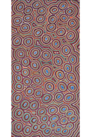 Aboriginal Art by Sarah Napaljarri Simms, Mina Mina Jukurrpa (Mina Mina Dreaming), 152x76cm - ART ARK®