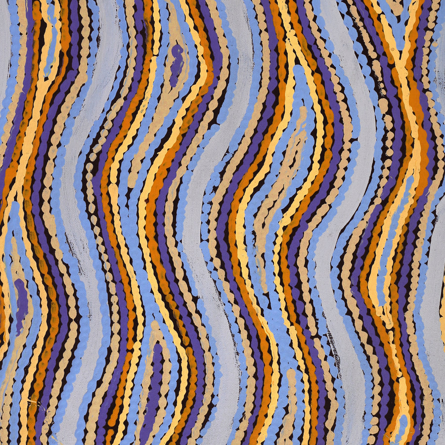 Aboriginal Artwork by Sarah Napaljarri Simms, Mina Mina Jukurrpa (Mina Mina Dreaming), 61x46cm
