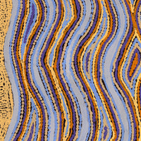 Aboriginal Artwork by Sarah Napaljarri Simms, Mina Mina Jukurrpa (Mina Mina Dreaming), 61x46cm